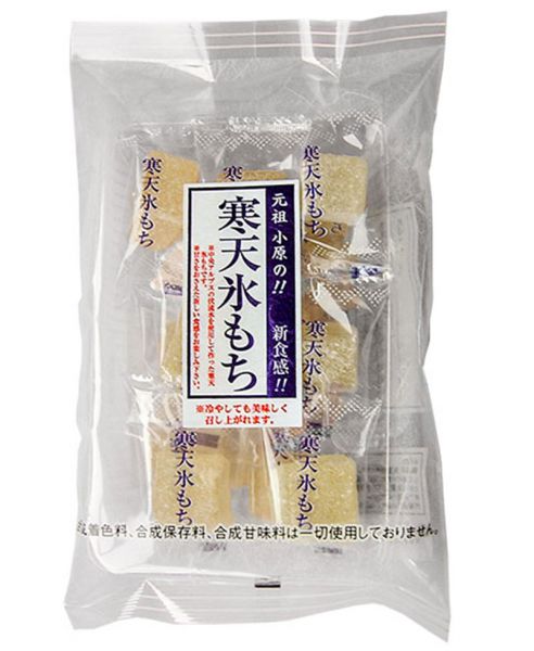 【寒天氷もち】元祖　小原の寒天氷もち中央アルプスの伏流水を使用して、寒天でありながらもちもちとした食感を第一に開発した商品です。もちもちとした新食感をお楽しみください。【内容】１袋　210ｇ賞味期限　１００日